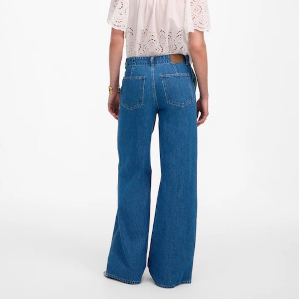 Madewell Wide-Sweep Denim Trousers - Picture 2 of 4